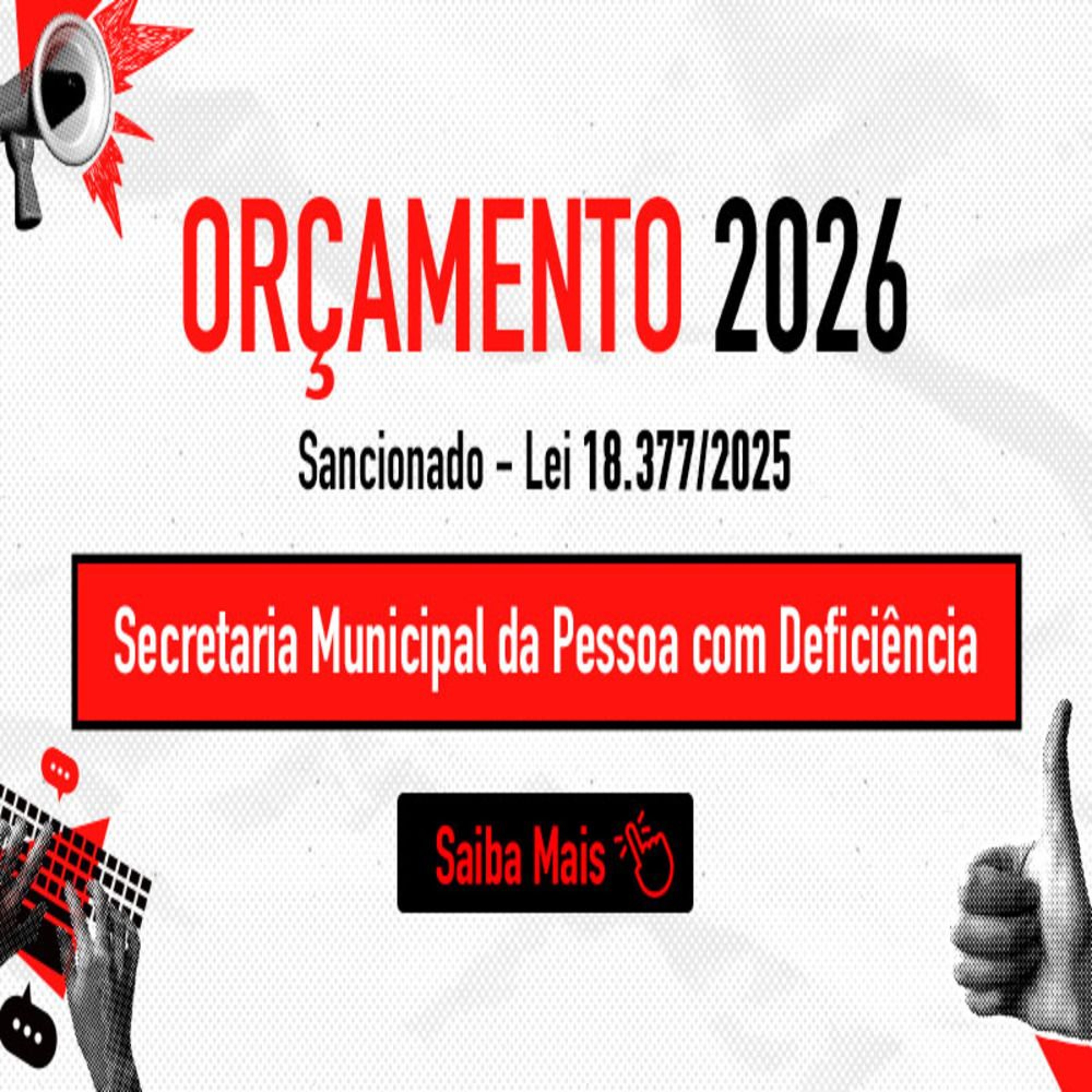 29.01.2026 = SECRETARIA DA PESSOA COM DEFICIÊNCIA TERÁ MAIS DE R$ 130 MILHÕES NO ORÇAMENTO 2026 episode artwork