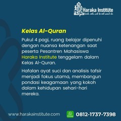 Info Pesantren Mahasiswa Institute Asia Malang, Hub 0812-1737-7398, Haraka Institute