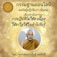 การปฎิบัติไม่ใช้ตาเนื้อดูใช้ตาใจใช้ใจเข้าไปรับรู้
