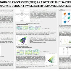 Natural Language Processing (NLP) as a potential disaster monitoring tool
