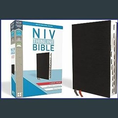 ebook NIV, Thinline Bible, Large Print, Bonded Leather, Black, Red Letter, Thumb Indexed, Comfort Pr