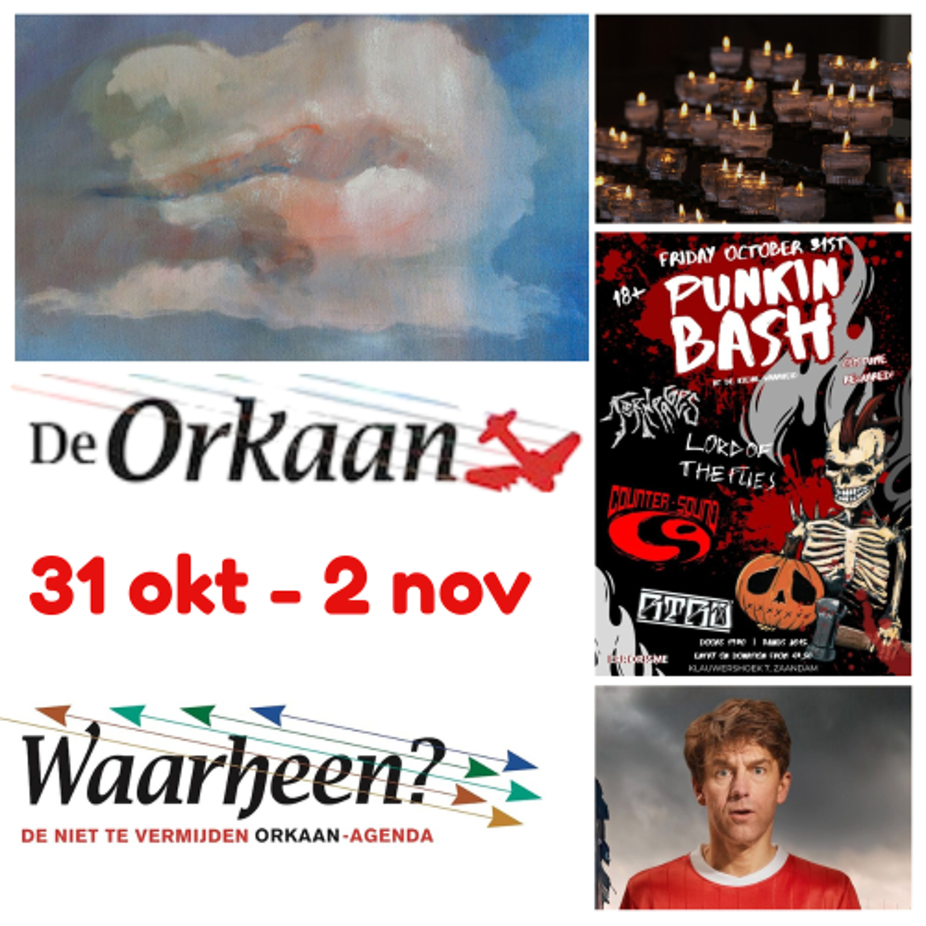 Waarheen - Zaanse uitgaanstips van De Orkaan (31 oktober - 2 november)