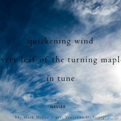 Wind turning leaf (Naviar Haiku 407 Rumblin Cynth Rampo)