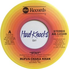 STAY - RUFUS & CHAKA KHAN (HARD KNOCKS EDIT) FREE DOWNLOAD AVAILABLE