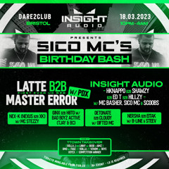 InsightAudio(ShawzyB2BHKnappoB2BEdT) W/ Sico, Stezzy, Bood, Basher, Mc Bo & Danny B @ShipmentStudios
