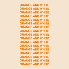 Orange And White
