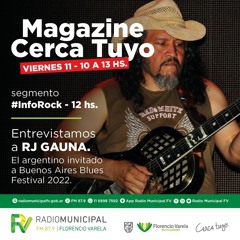 #InfoRock: Entrevistamos a RJ Gauna antes de presentarse en el #BuenosAiresBluesFestival 2022