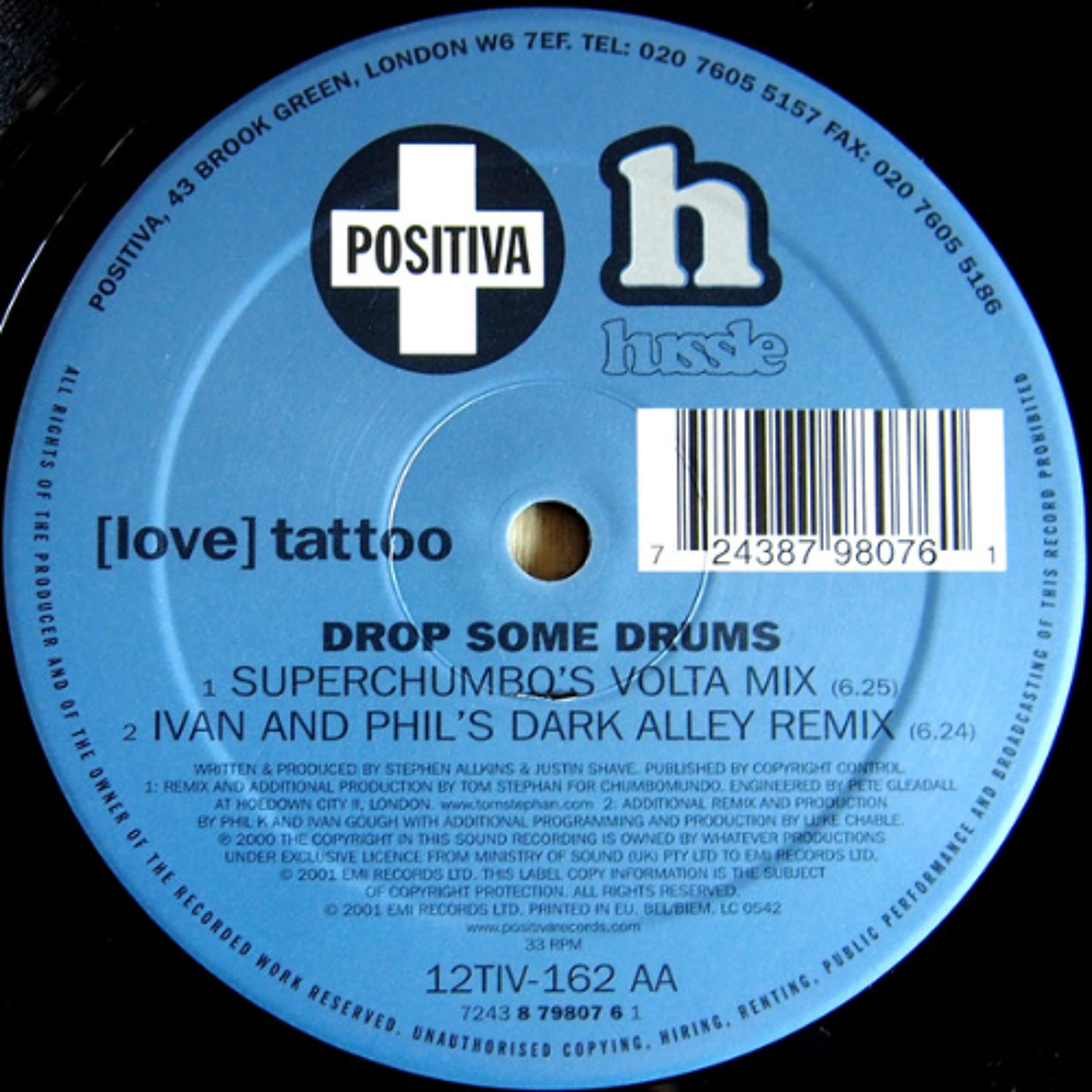 Love Tattoo - Drop Some Drums (Stephen Allkins)