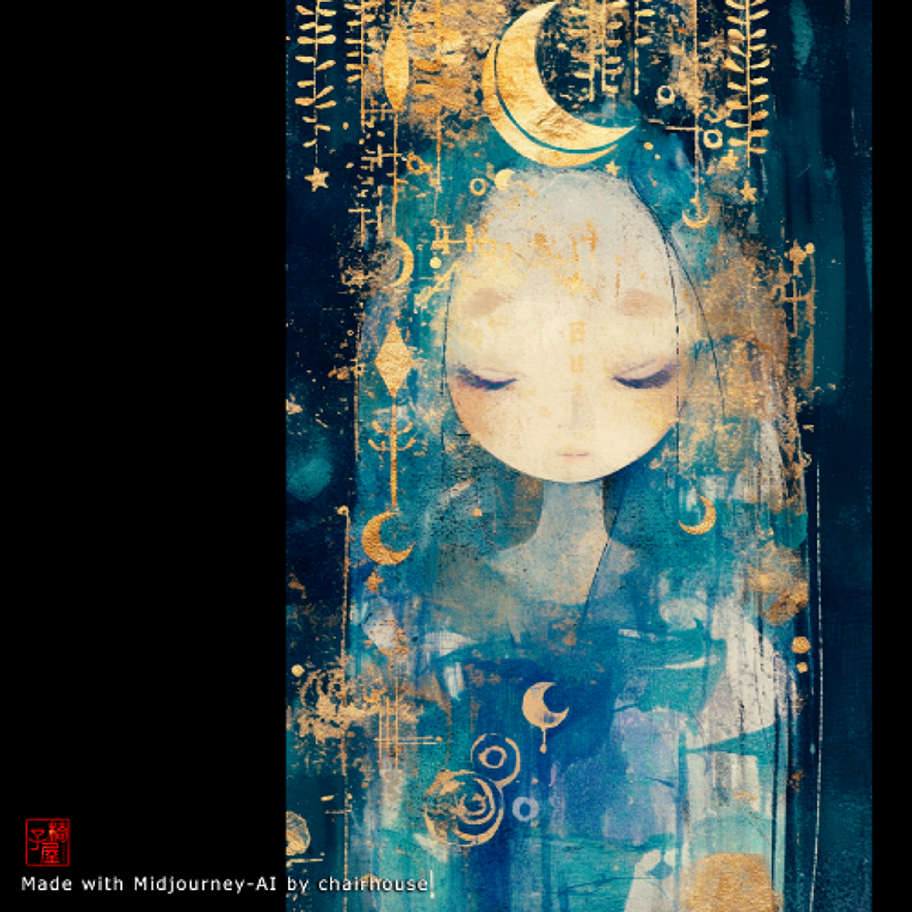 she passed the salley gardens with little snow-white feet - #4187 (92R31 349) chair house 250601