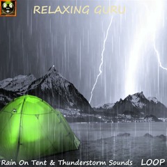 Fall Asleep Instantly in a Tent and Beat Insomnia with Rain and Thunderstorm Sounds - LOOP