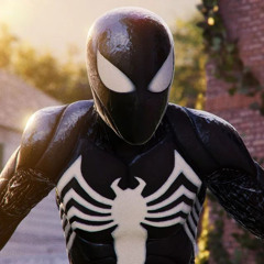 Miles being Mogged by Symbiote Spiderman