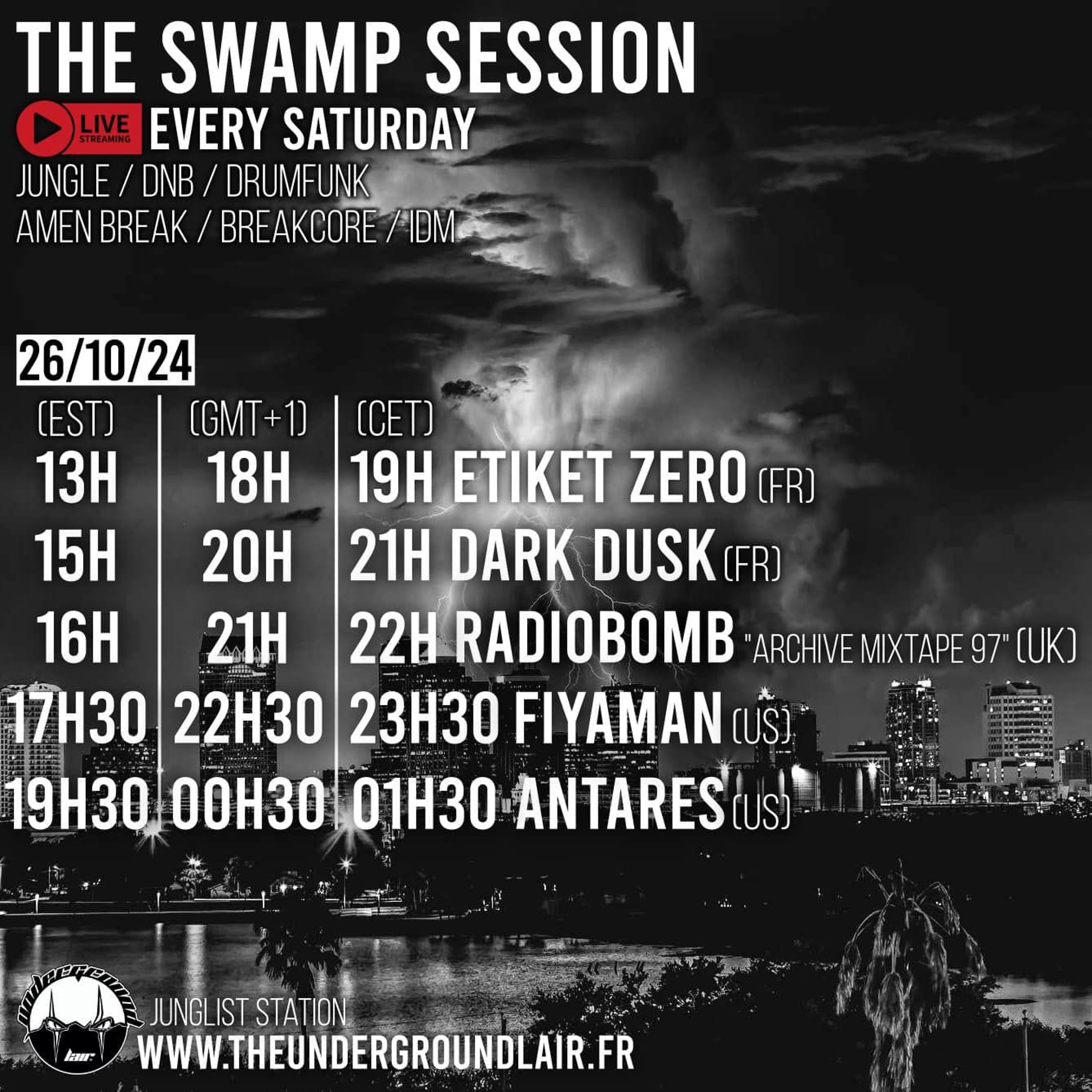 Antares LIVE On The Underground Lair - The Swamp Session - 26.10.2024 episode artwork