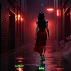 Woman in red