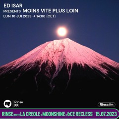 Moins Vite Plus Loin (bi-monthly ambient show on Rinse FR)
