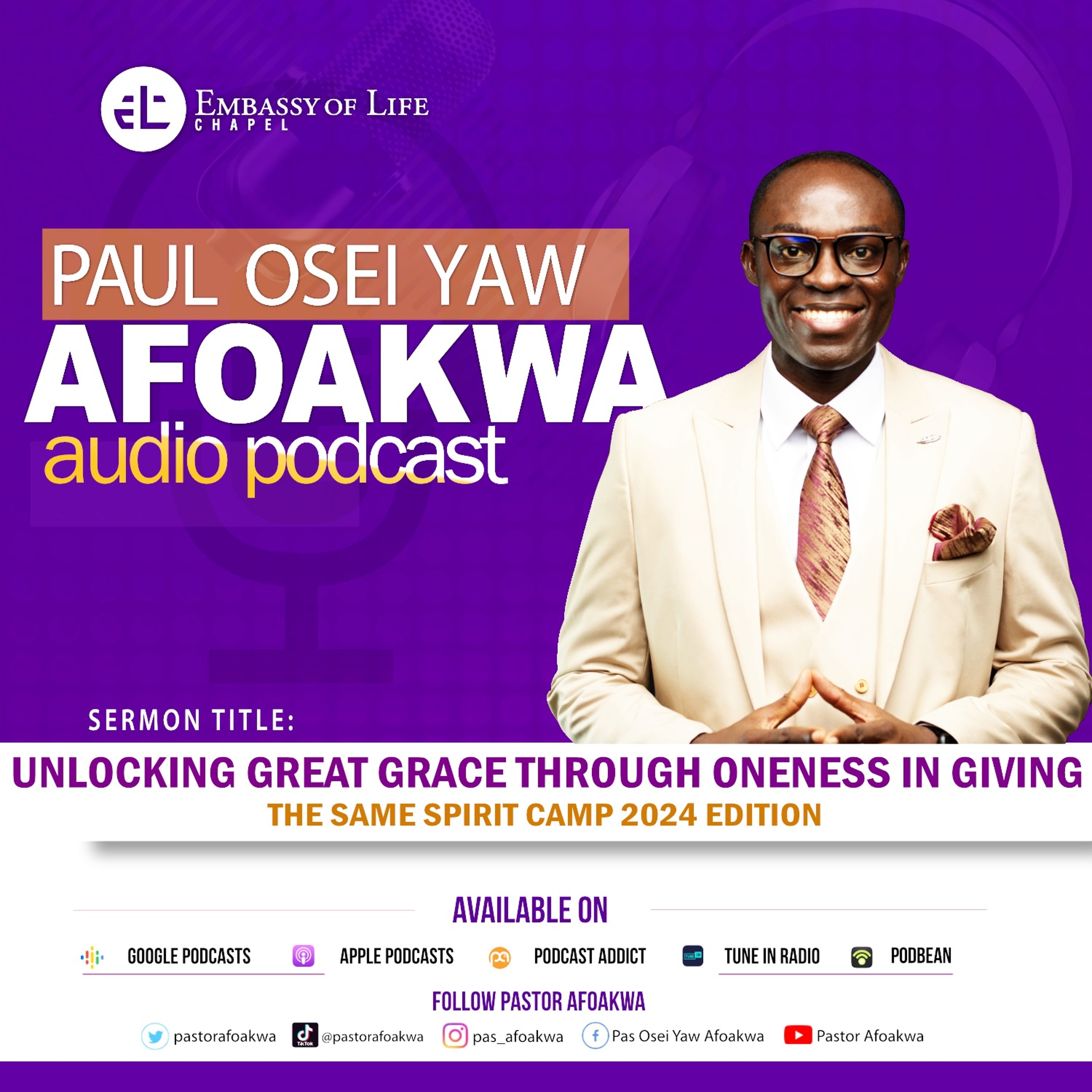Unlocking Great Grace Through Oneness in Giving (The Same Spirit Camp 2024 Edition) episode artwork