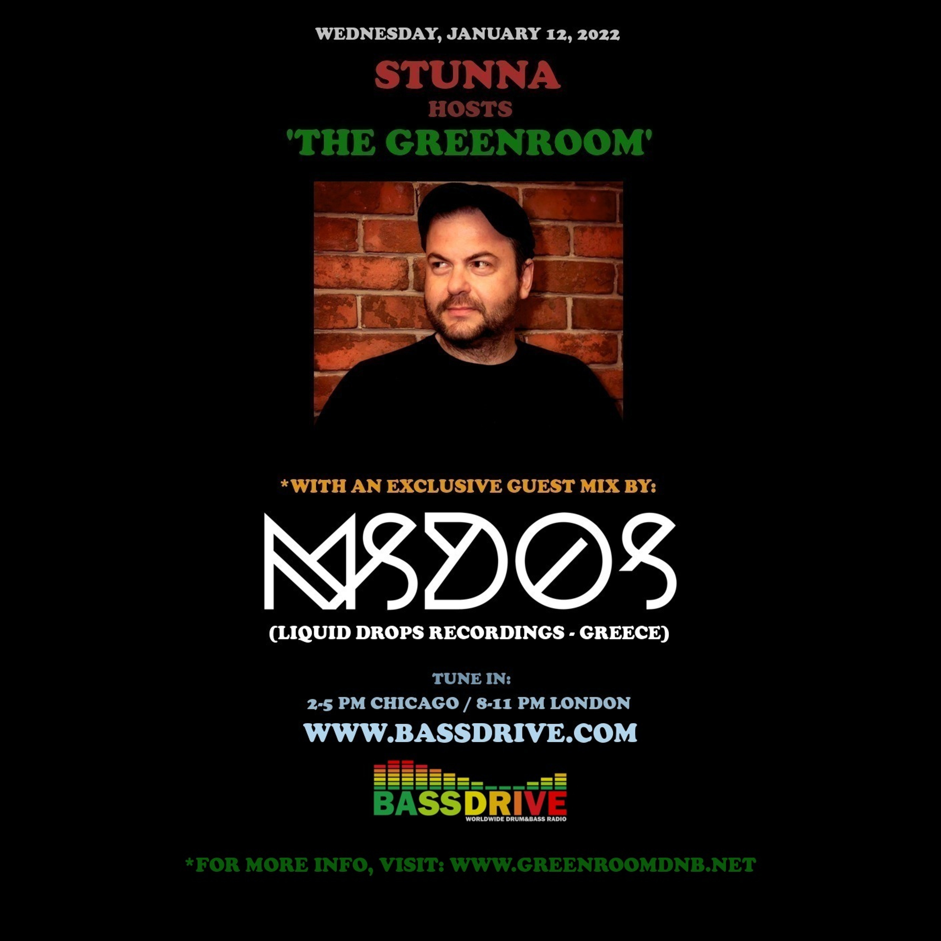STUNNA Hosts THE GREENROOM with mSdoS Guest Mix January 12 2022 episode artwork