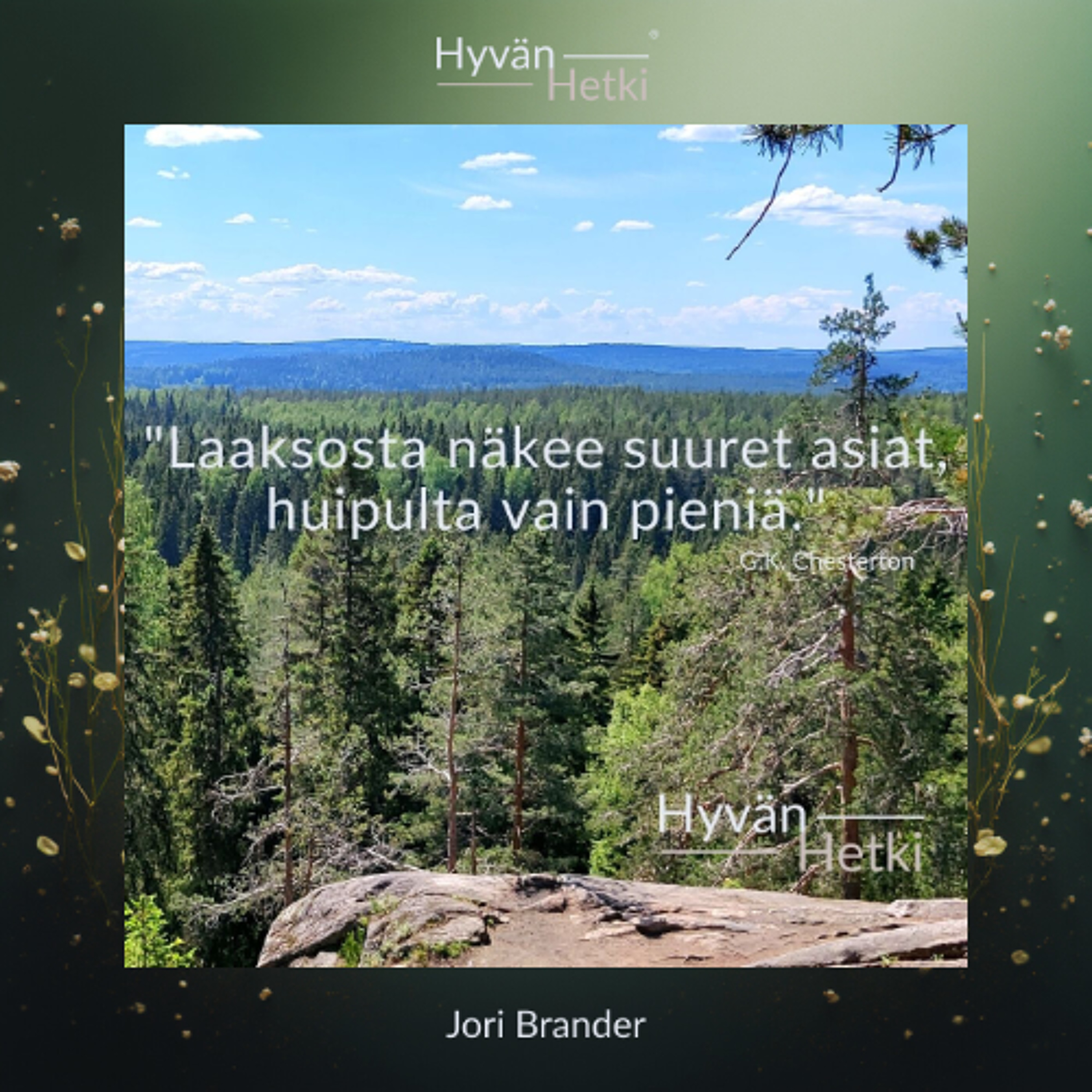 "Laaksosta näkee suuret asiat, huipulta vain pieniä." (08.01.2026) episode artwork