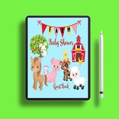 Farm Baby Shower Guest Book: Farmhouse Theme Cute Animals Welcome Baby Sign in Book Keepsake fo