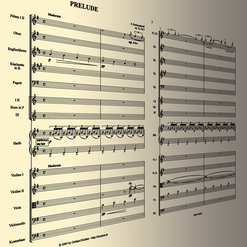 SERGEI RACHMANINOFF - PRELUDE op. 32 No. 5 G-major | Transcription for orchestra