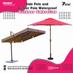 Side Pole And Center Pole Waterproof Outdoor Umbrellas