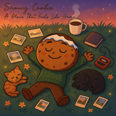 Snowy Cookie - Sunset Over Fields