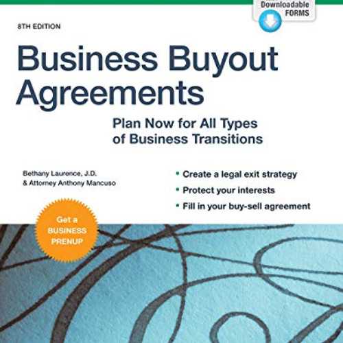 [Download] PDF 📙 Business Buyout Agreements: Plan Now for All Types of Business Tran