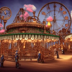 Zuckerwatte Kettenkarussell