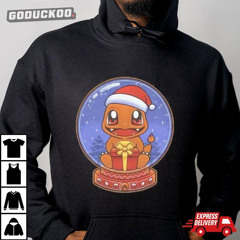 Crystal Ball Charmander Fire Santa Hat Pokemon Anime Christmas Shirt