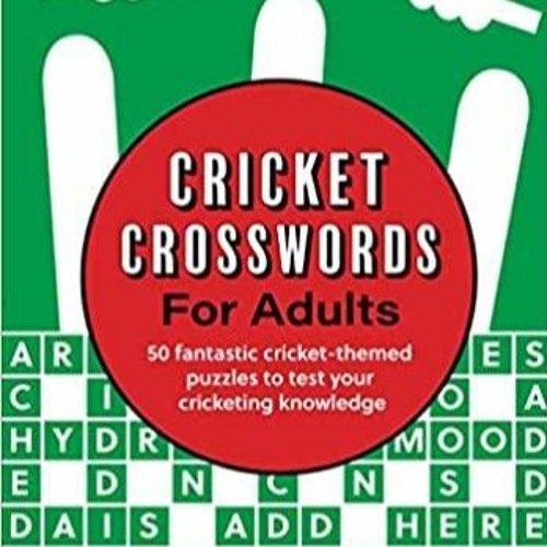Stream Cricket Crosswords for Adults 50 fantastic cricketthemed
