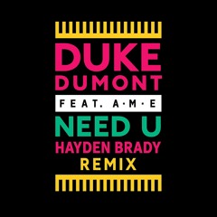 Duke Dumont - Need U (100%) Hayden Brady Remix