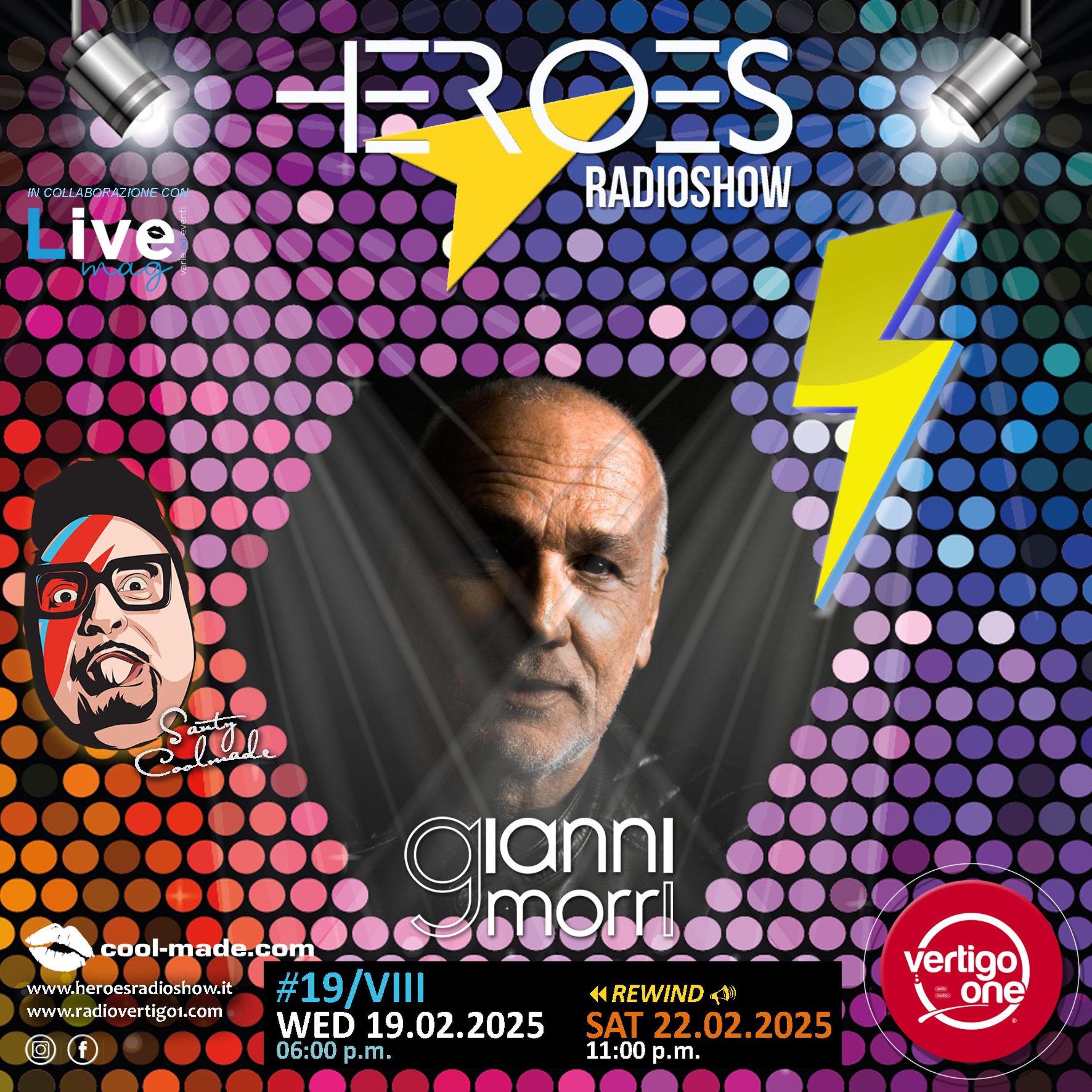 19/2024-25> HEROES RadioShow - Special Guest GIANNI MORRI episode artwork
