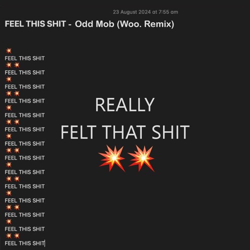 FEEL THIS SHIT - Odd Mob (Woo. Remix)