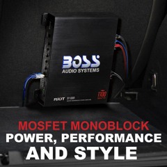 Boss Amplifier for Car with BOSS Audio R1100M