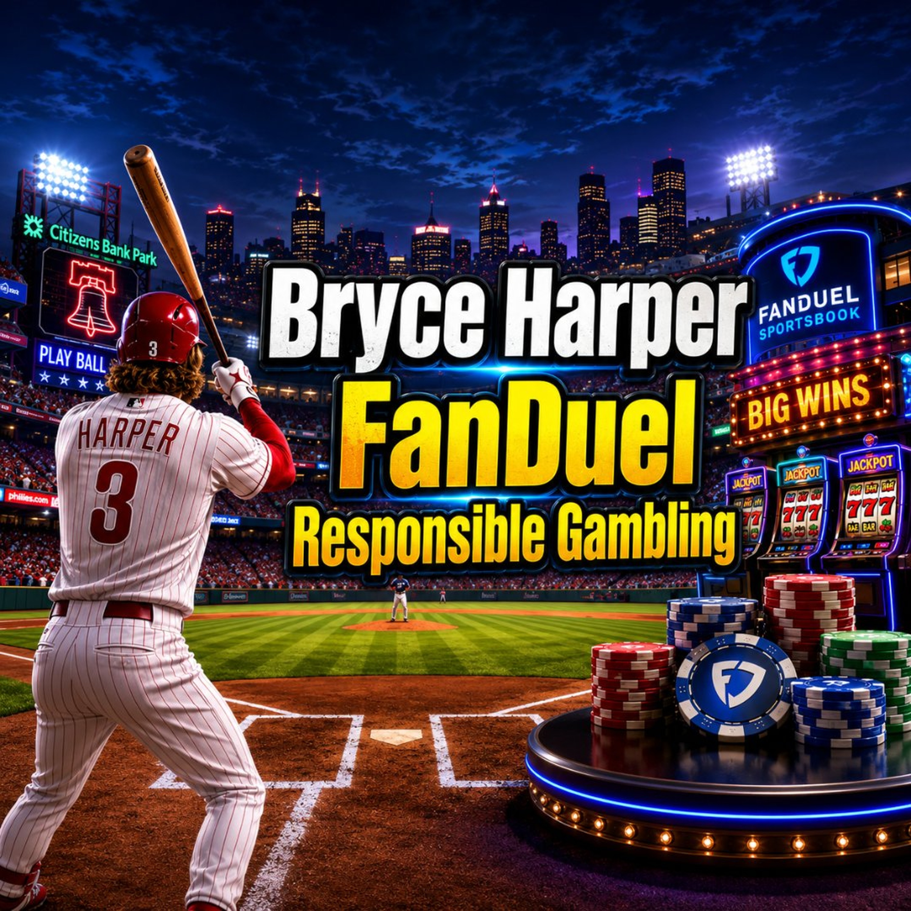 Bryce Harper, Fanduel, and Responsible Gambling episode artwork