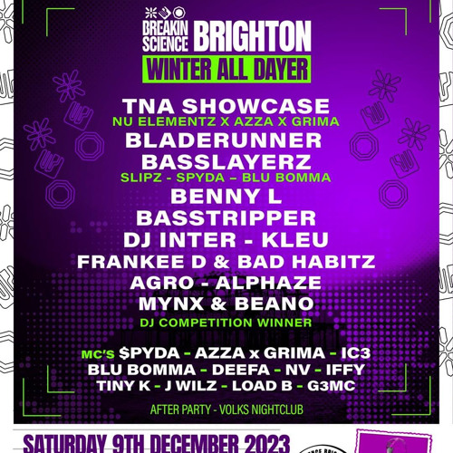 STERYX - BREAKIN SCIENCE WINTER ALL DAYER DJ COMPETITION ENTRY