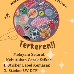 TERKEREN, PERCETAKAN STIKER LIMITED EDITION, WA : 08571122963