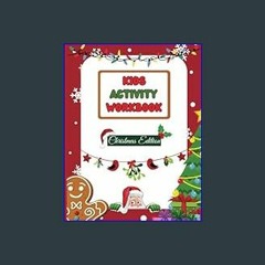 {ebook} 🌟 Kids Activity Workbook - Christmas Edition: Jingle, Trace, Math and Color - A Festive Ad