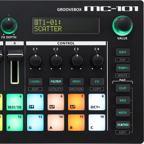 Stream Mini Synth Collective | Listen to Roland MC101 Groove Box
