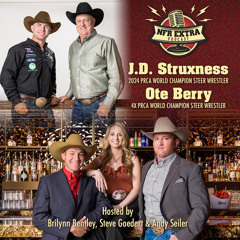 #200 PRCA World Champion Steer Wrestlers J.D. Struxness and Ote Berry