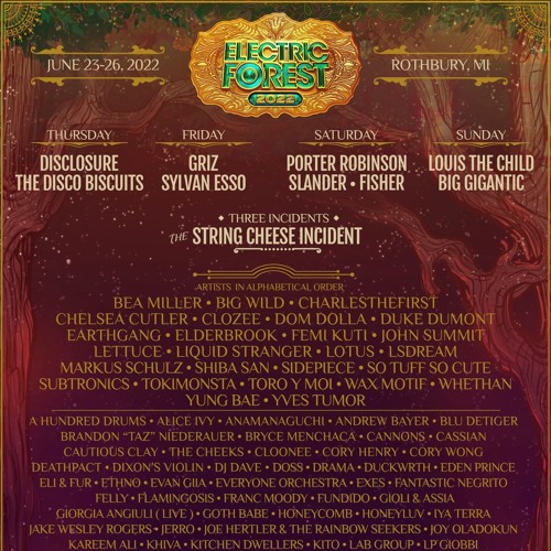 Sidepiece @ Tripolee Stage, Electric Forest Festival, Rothbury, United States 2022-06-25