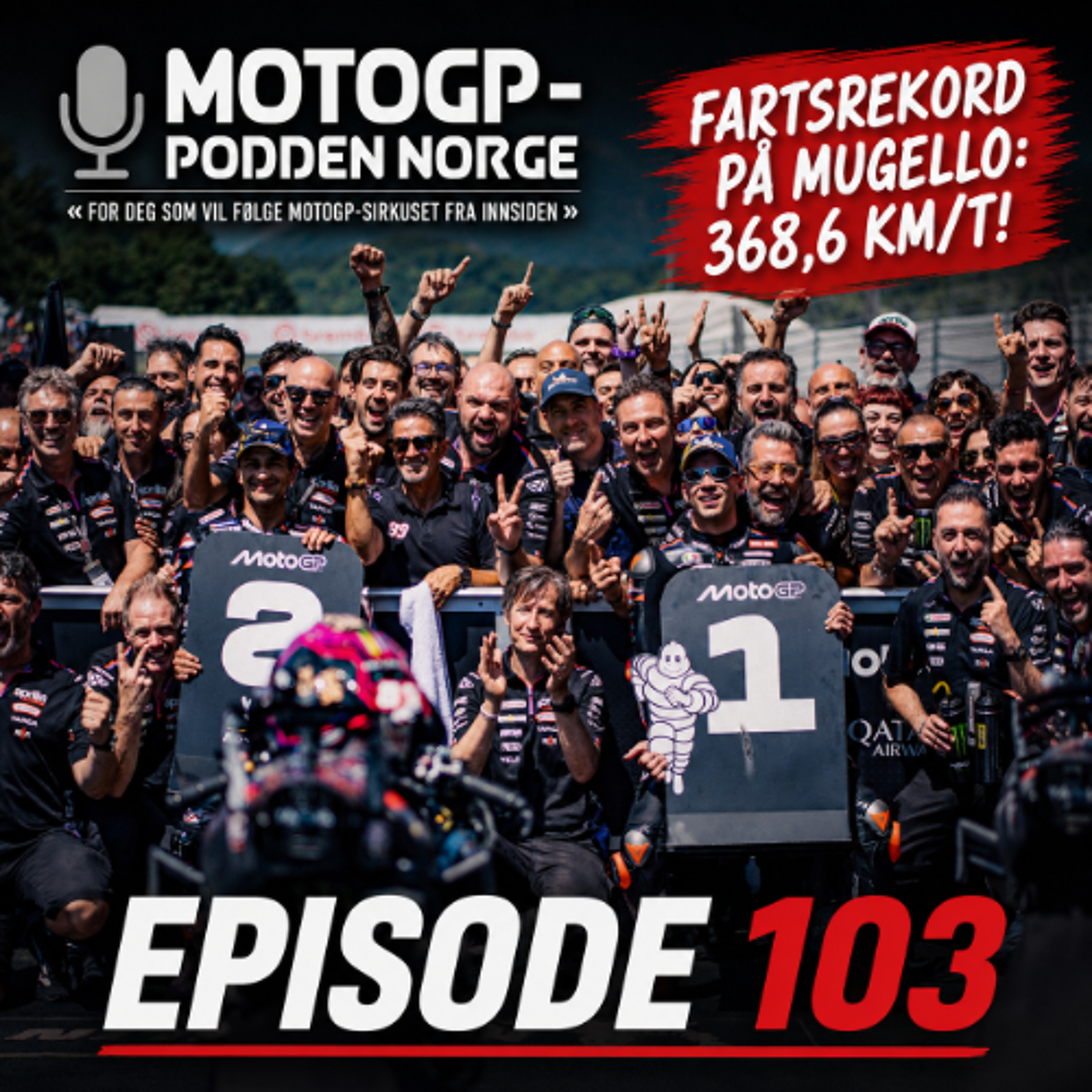 #103 Fartsrekord på Mugello: 368,6 km/t! episode artwork