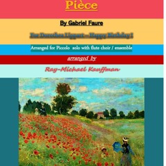 Piece by G Faure, arr. for Solo piccolo and flute choir / ensemble