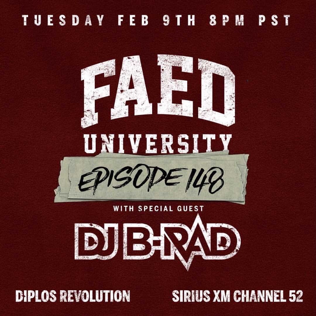 Guest Set For Faed University On XM Radio's Diplos Revolution W/ DJ Five & Eric Dlux cover artwork