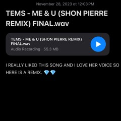 TEMS - ME & U (SHON PIERRE REMIX)