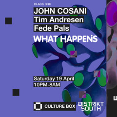 Live at Culture Box  With Jonh Cosani April 2025
