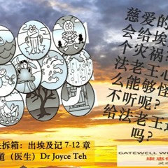 出埃及记7 - 12章 慈爱的神怎么会给埃及人十个灾祸？他使法老王心硬怎么能够怪法老不听呢？郑乙蒨传道（医生）Dr Joyce Teh 210314