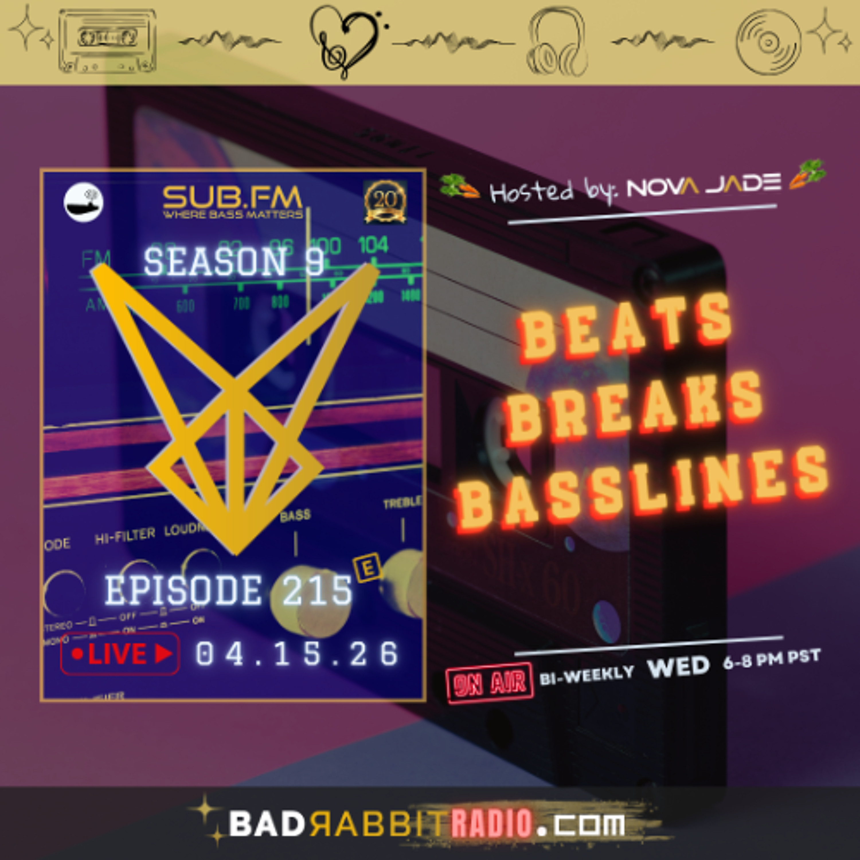 Bad Rabbit Radio S9 EP215 with Nova Jade - 15 Apr 2026 episode artwork