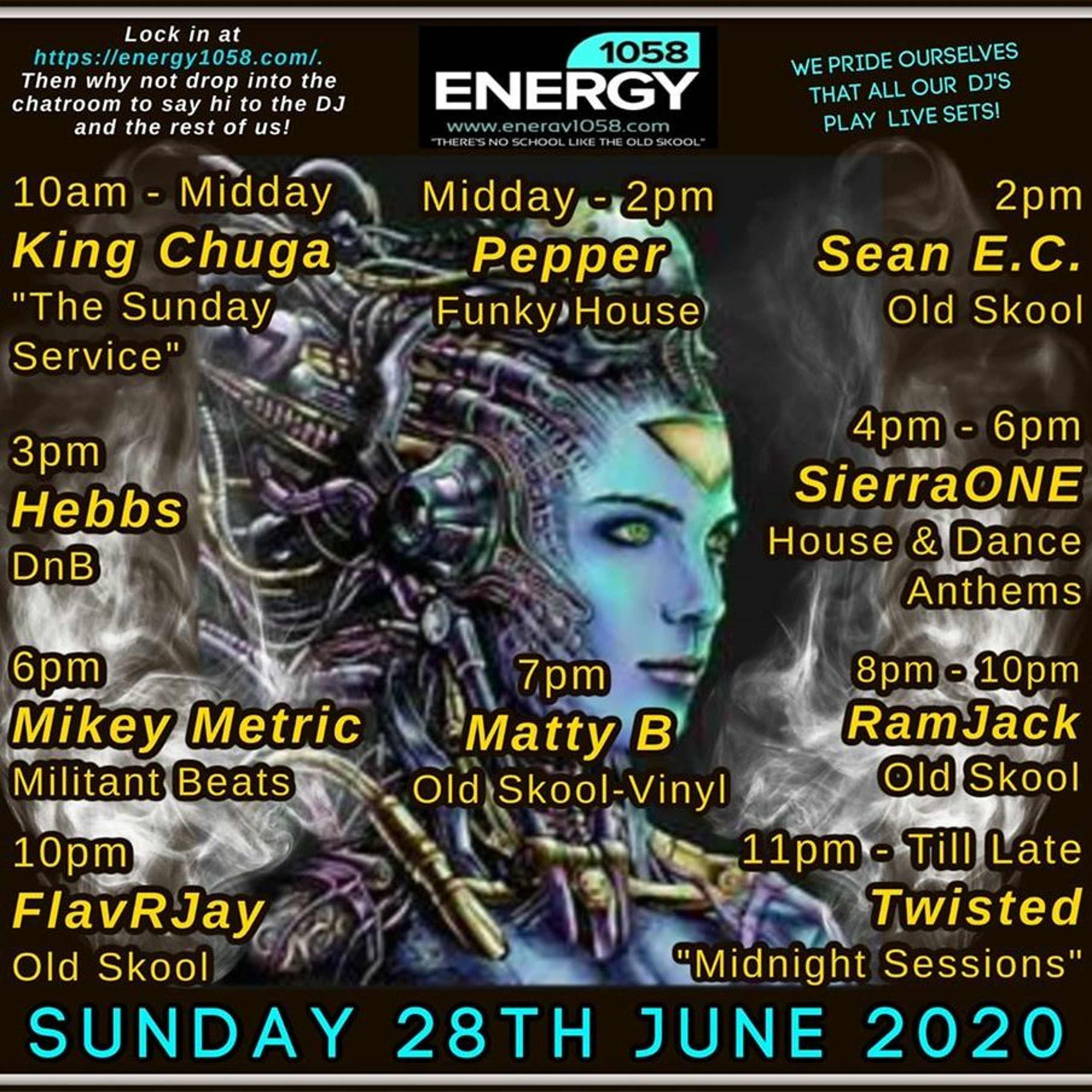FLavRjay - ENERGY1058. OldSkool Hardcore Jungle 93/95. 28-6-20 episode artwork