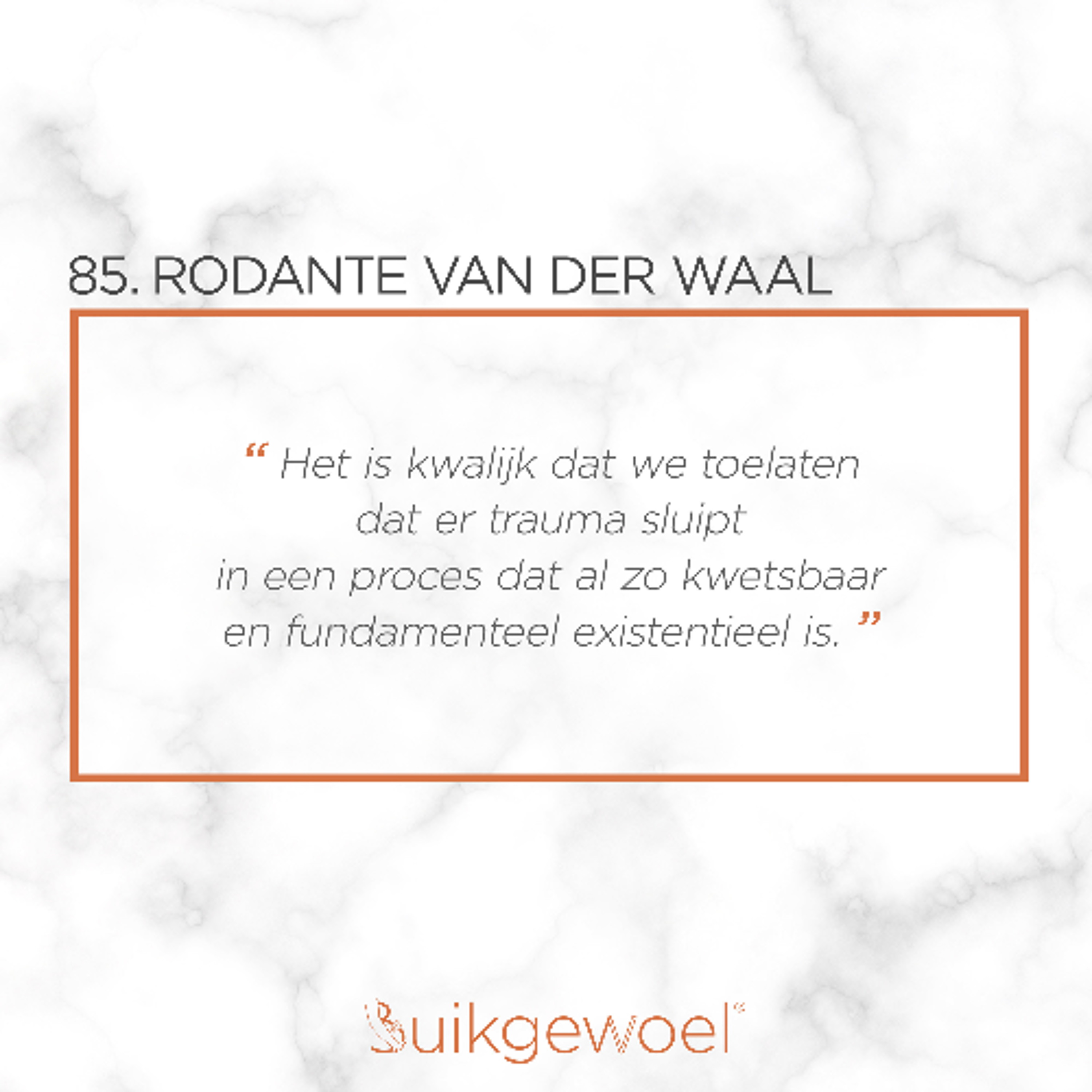 85. Rodante van der Waal (Baas in eigen buik) episode artwork
