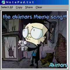THE AKIMARS THEME SONG!!!